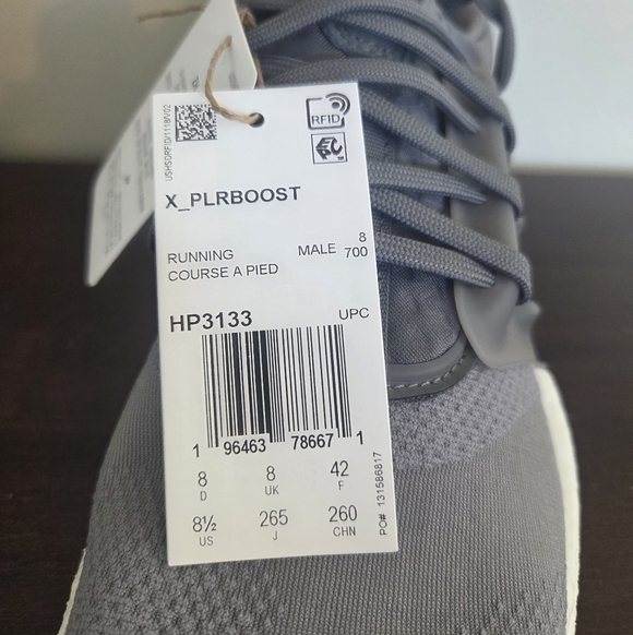 Adidas Mens X_Plrboost Running Shoes Grey New In Original Box Size 8.5 - Picture 10 of 14